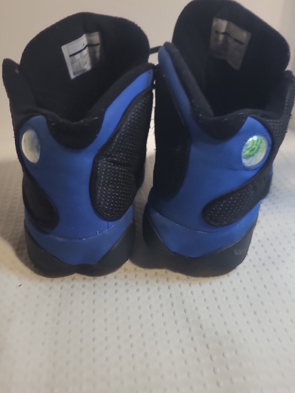 Jordan Men’s Black Sneakers with Blue Jumpman Accents - Picture 3 of 5